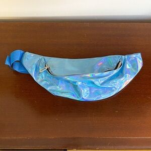 Holographic Blue Fanny Pack